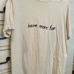 Women’s cream Have More Fun drink Horton Rum Graphic T-Shirt by Krista Horton.